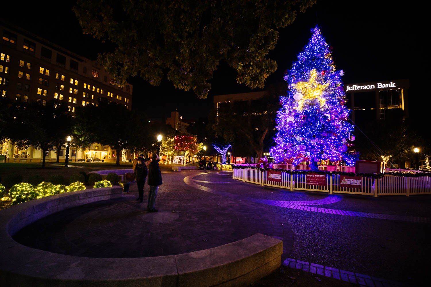 Christmas Tree in Travis Park taken Dec. 1, 2020.