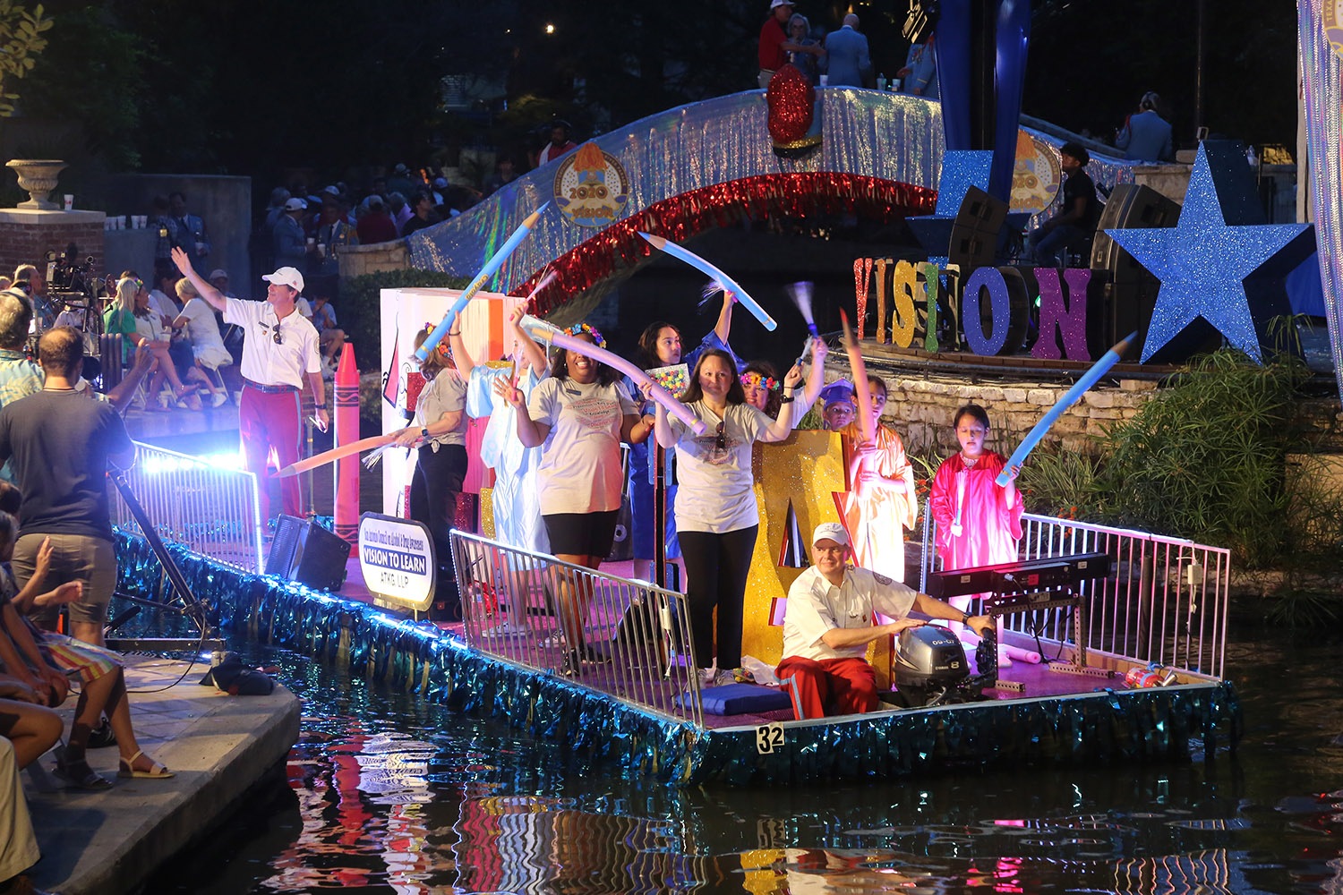 The Texas Cavaliers River Parade was back Monday night, June 21, after being canceled last year due to Covid-19. <em>Photo by Ben Olivo | Heron</em>