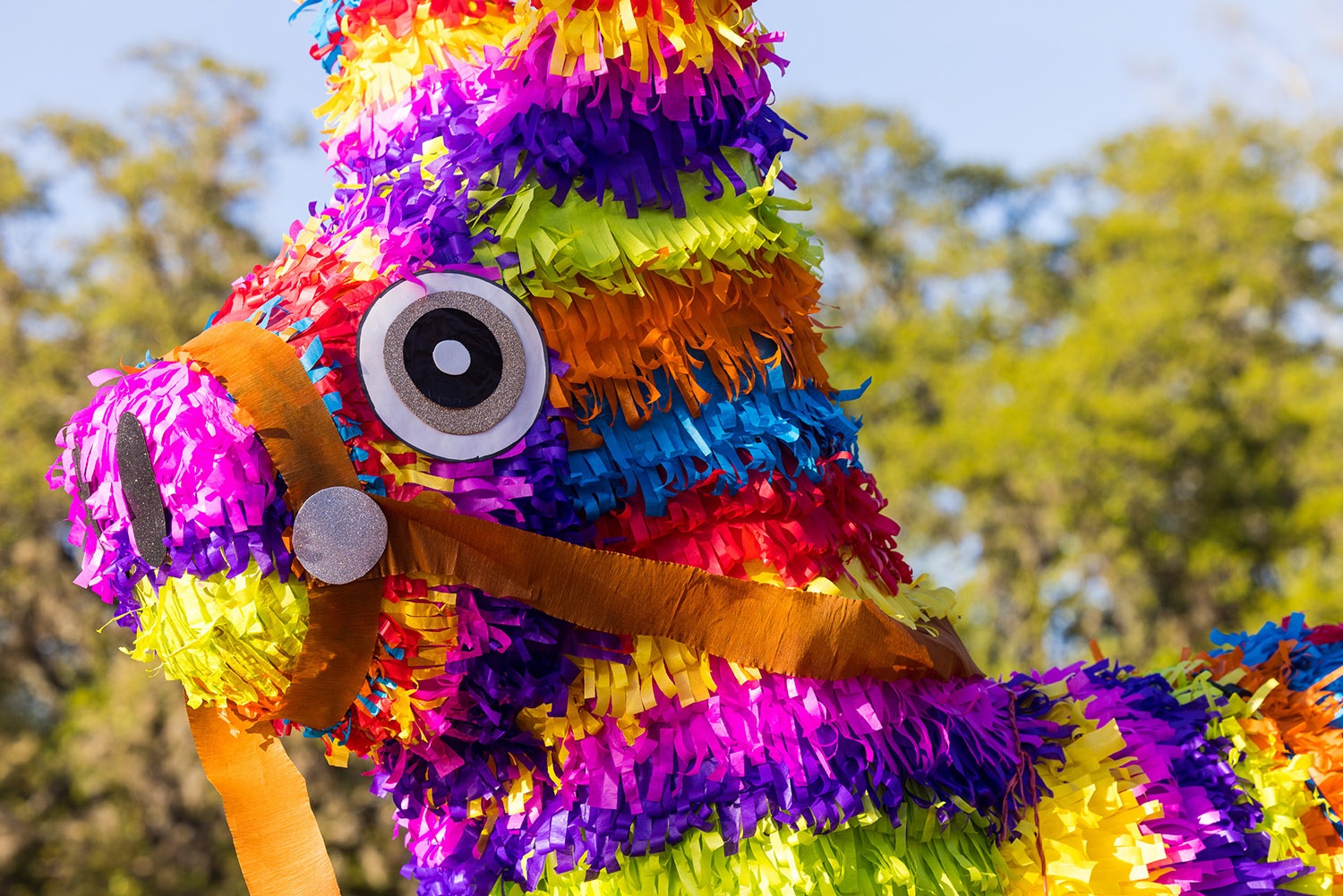 Donkey piñata at Fiesta Fiesta at Hemisfair, San Antonio, TX, on Thursday, March 31, 2022. Photo by Chris Stokes | Heron contributor