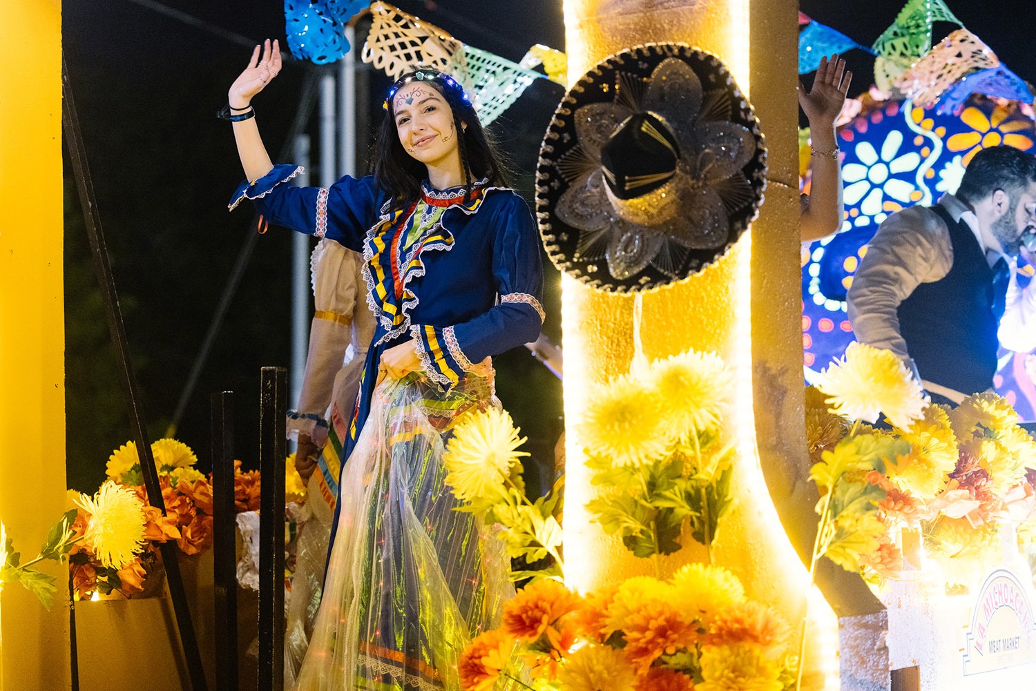 Thousands of people attend the Fiesta Flambeau Parade on Saturday, April 9, 2022, in San Antonio, Texas. Photo by Chris Stokes | Heron contributor