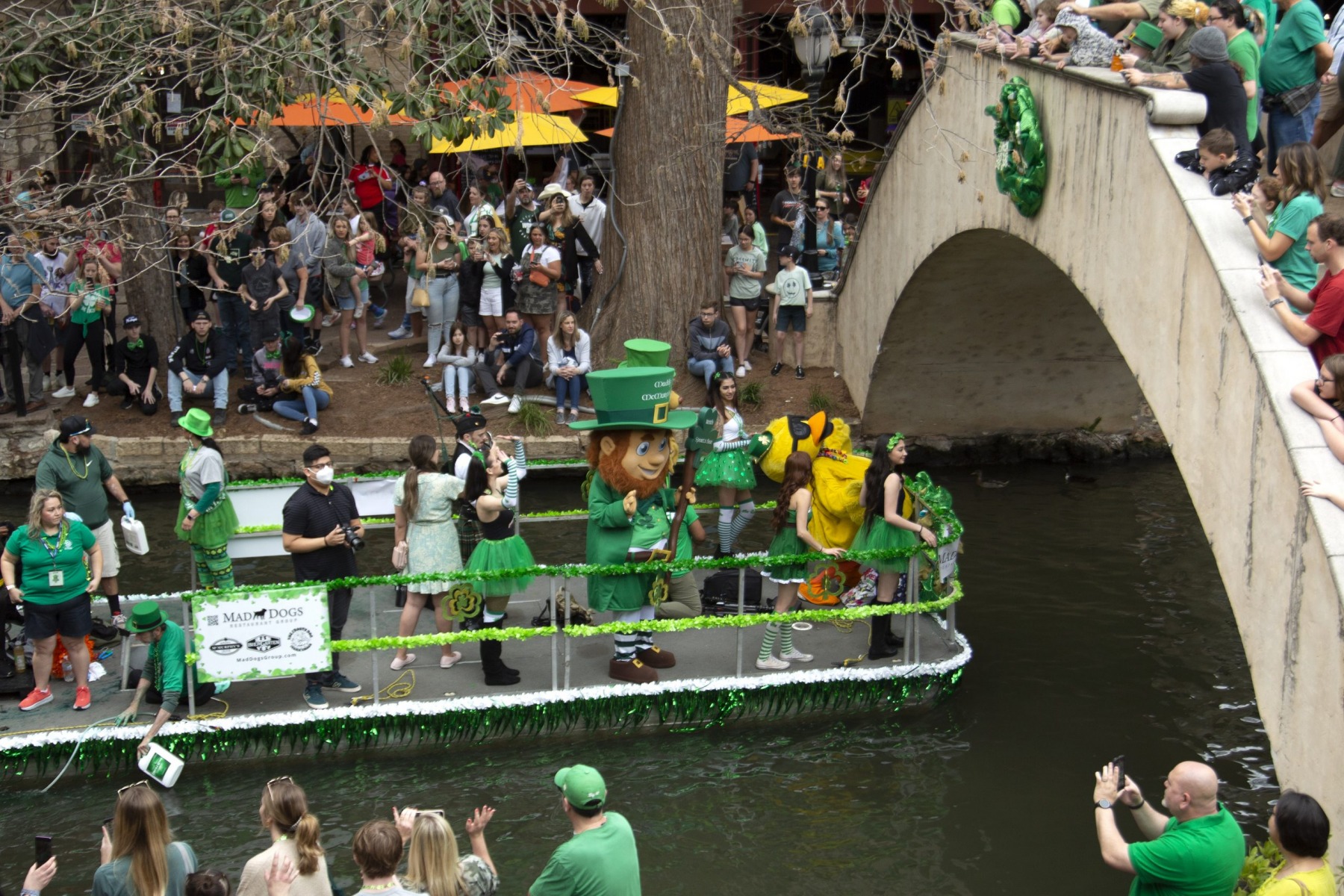 Photos: St. Patrick’s Day revelry consumes River Walk, downtown San Antonio
