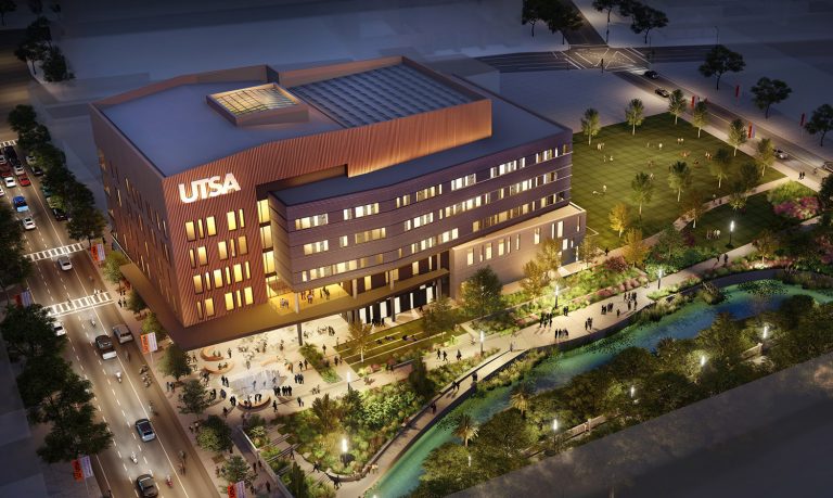 Design rendering for UTSA School of Data Science and National Security Collaboration Center by Whiting-Turner | Jacobs | Overland.