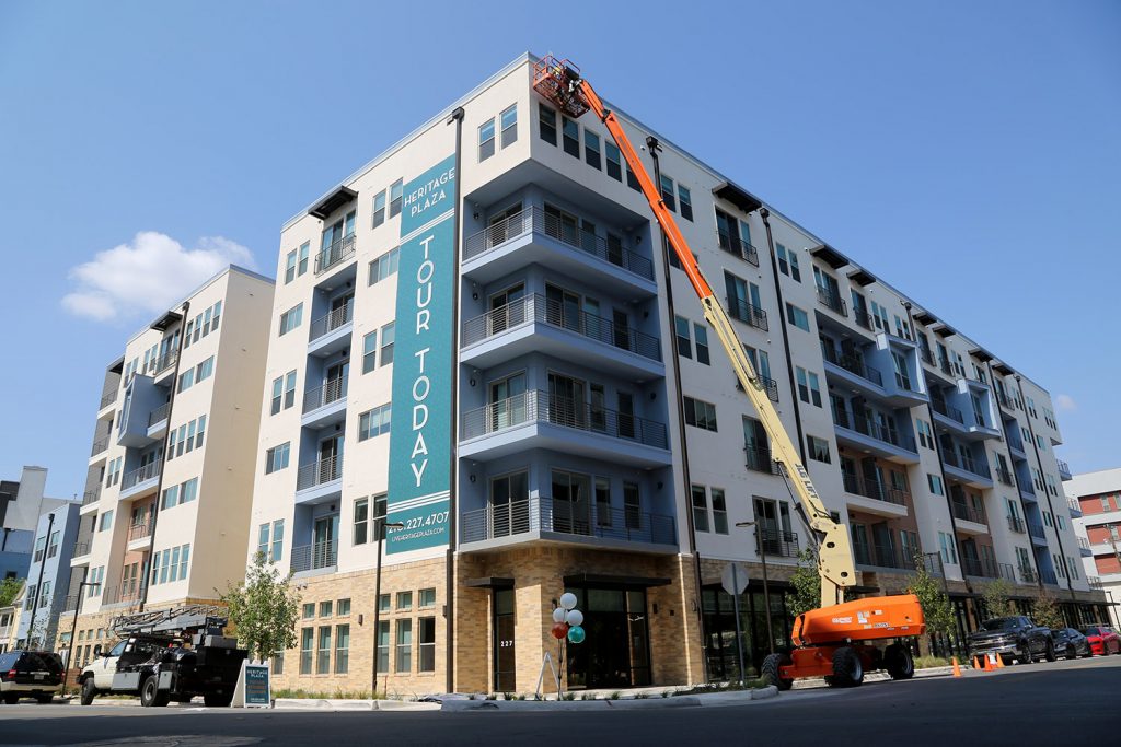 Heritage Plaza, a development by Cypress Real Estate Advisors of Austin, is located at 227 Dwyer Ave.