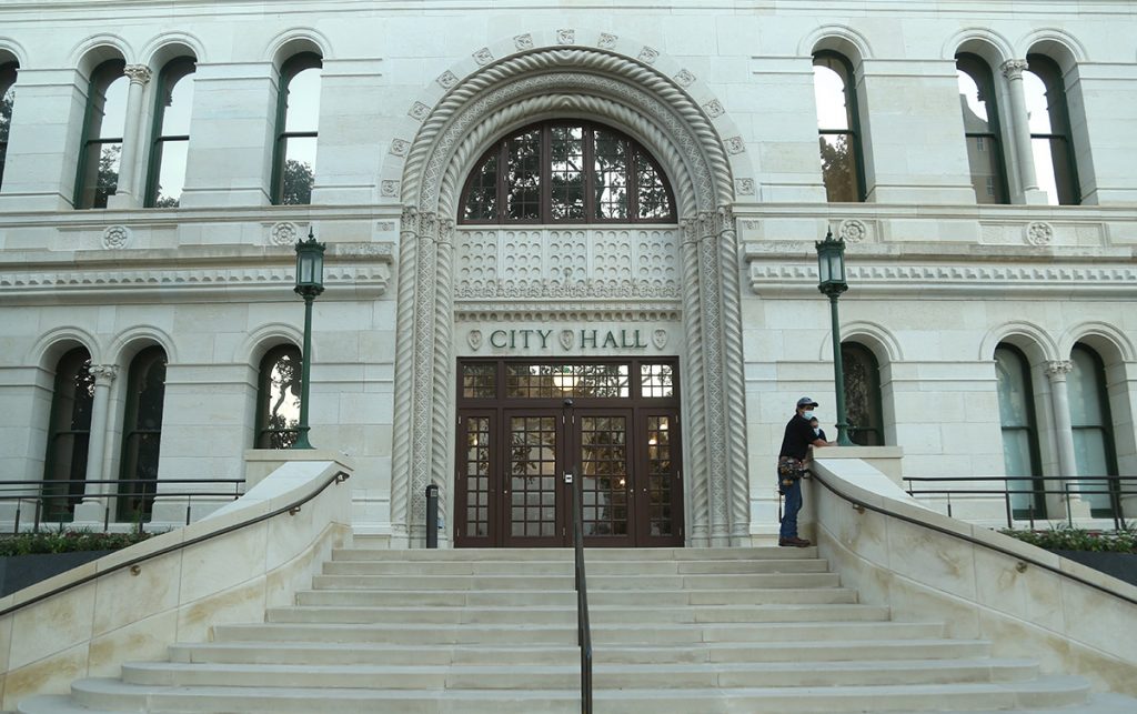 San Antonio City Hall stock photo.