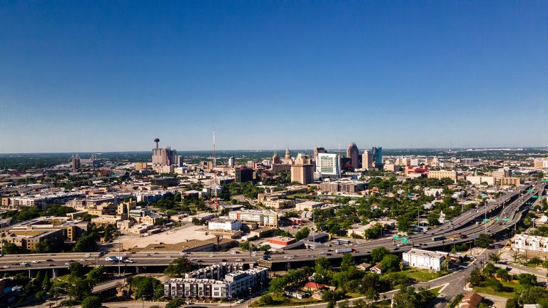Skyline downtown San Antonio. May 20, 2021.