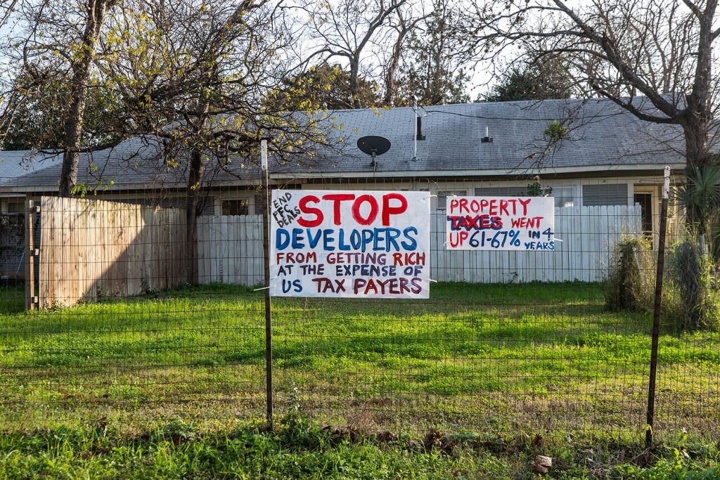 Development has increased around San Antonio’s Government Hill neighborhood over the last few years, resulting in modern out of place seeming homes and condos next to historic family residences as seen on Dec. 30, 2021.