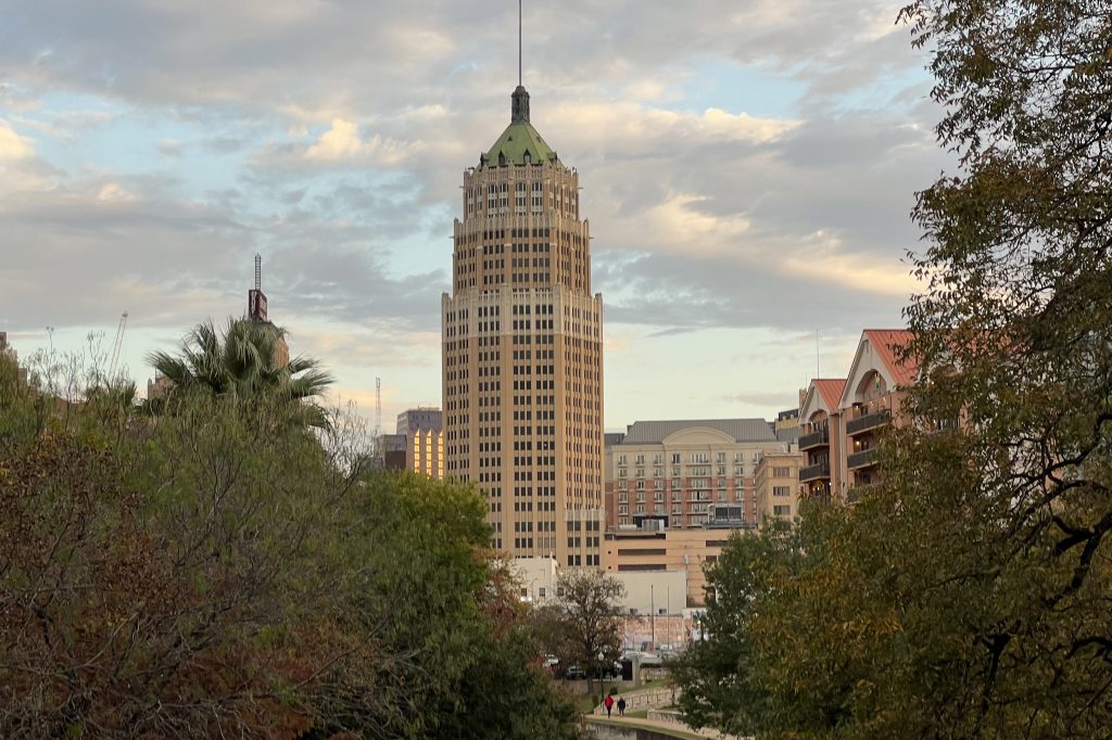 The Tower Life Building, 310 S. St Mary's St., in San Antonio, Texas, taken Dec. 7, 2021.