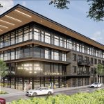 Vaquero Ventures of Fort Worth is planning to build a 340-unit apartment building at 1220 E. Commerce St. in east downtown. Renderings sent to the HDRC on May 16, 2022.