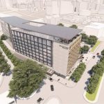 White Lodging of Merrillville, Indiana, has submitted plans to build a 347-room, 10-story boutique hotel at 423 S. Alamo St.