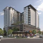 Rendering shows the Continental Hotel and Arana Building project, 332 W. Commerce St., from the South Laredo and Dolorosa in San Antonio, Texas.