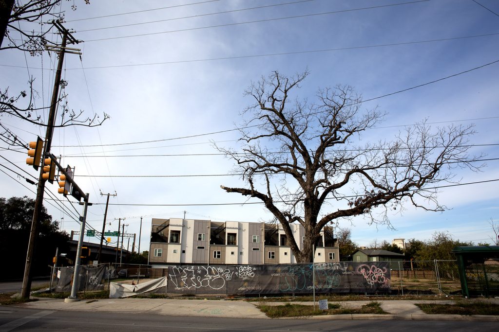 Houston developer Urban Genesis is planning to build 61 market-rate apartments here on the corner of East Elmira and North St. Mary’s streets in San Antonio, Texas. Construction is expected to begin first quarter 2023. Photo taken Nov. 15, 2022.