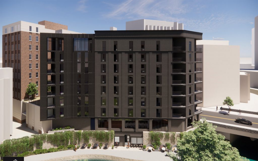 The 121-room Artista Hotel is being planned for 151 E. Travis St., San Antonio, Texas, along the River Walk, by California developer Jake Harris.